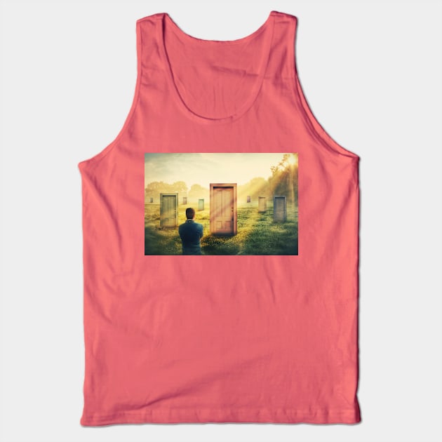 choosing door Tank Top by 1STunningArt